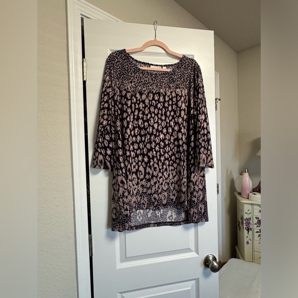 Belle Tops - Leopard Print Top | size L